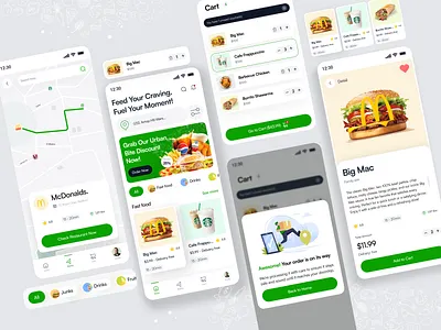 Feast on the Go! app delivery food food delivery order restaurant ui ui design ux ux design