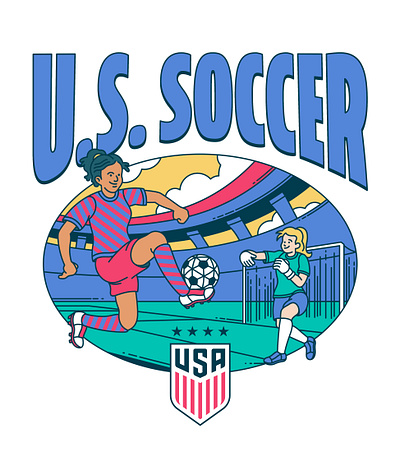 U.S. Soccer Concept 18 branding design graphic design illustration logo typography vector