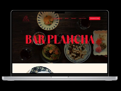 Spanish Restaurant Website animation branding figma ui website