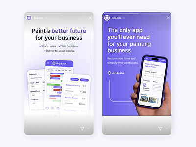 Dripjobs - IG Story Ads cro
