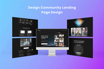 Design Community Landing Page Website Redesign app design brand design branding dark website design community website figma hero section design landing page landing page design minimalist design travel website design ui ui design uiux user experience design user interface design ux web design website design