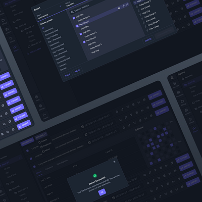 Platform that makes your data work as comfortably as possible change complexity popup dark theme export export steps money pop up stepper steps swap trade trading