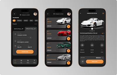 Car Rental - Mobile App ui