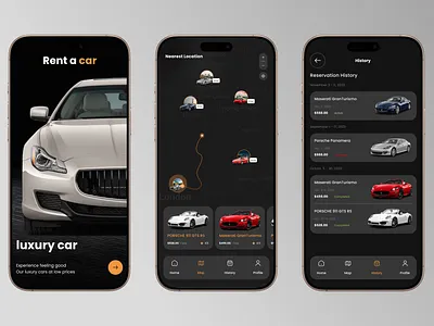 Car Rental - Mobile App ui