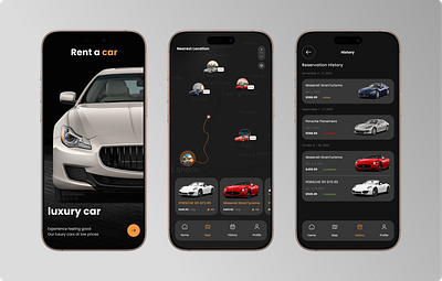 Car Rental - Mobile App ui