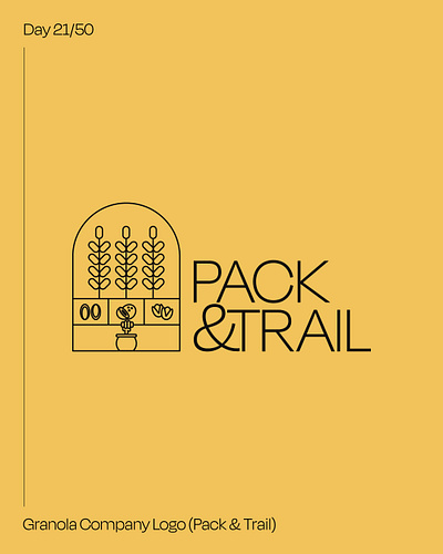 Day 21: Granola Company Logo - Pack & Trail #dailylogochallenge brand identity branding dailylogochallenge graphic design logo