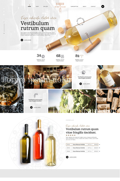 Corksy Wine Website mockup1