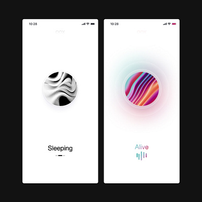 Sleeping 💤 / Alive 🌈 branding design gradient graphic design illustration logo minimalist product design typography ui ux visual