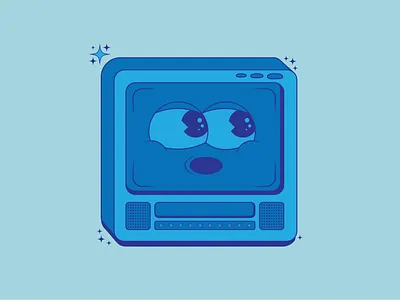 Retro Vintage Computer TV Cute Cartoon Character Mascot Logo branding cartoon character computer cool cute face fun funny graphic design happy illustration logo mascot monitor old retro screen tv vintage