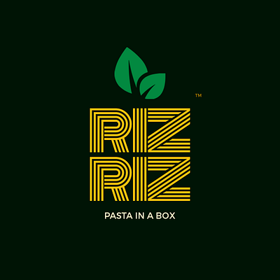 RIZ RIZ Logo branding food industry fresh logo noodles organic pasta restaurant spaghetti