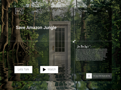 Save Amazon Landing Page 3d branding graphic design logo motion graphics ui