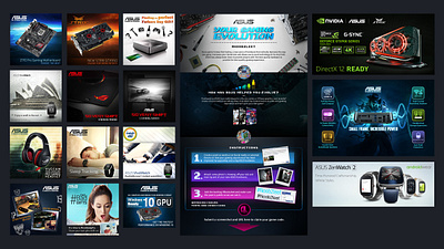 ASUS Social Media graphic design social media web assets