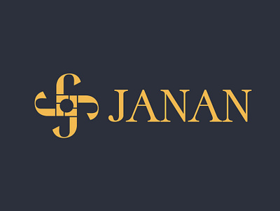 janan clothe monogram logo branding graphic design logo