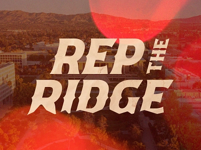 Rep the Ridge I athletics brand branding california college font la logo logo design nike rebrand rebranding sport sports wordmark