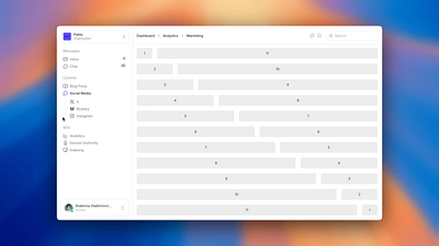 Dashboard Team Switcher account account switcher composition css dashboard data dropdown framework html interface javascript layout navigation organization popover team team switcher ui ux