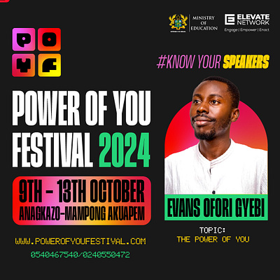 POWER OF YOU FESTIVAL 2024 graphic design