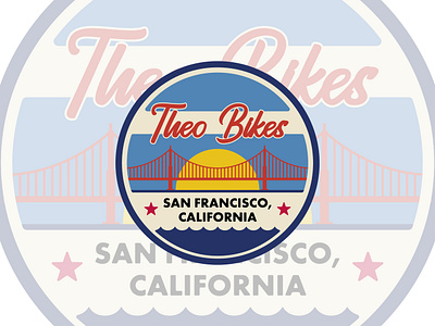 Theo Bikes San Francisco branding graphic design logo