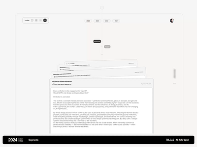 Segments animation brutalist components design system minimal minimalist minimalistic mobile motion design notes notetaking paper simple tablet touch ui ux web words writing