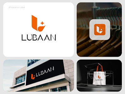 Lubaan - Luxury Clothing Brand Logo Design apparel branding business cart clothing brand clothing logo ecommerce icon l logo logo logo design logo designer luxury logo mark minimal shop shop logo symbol typography vector