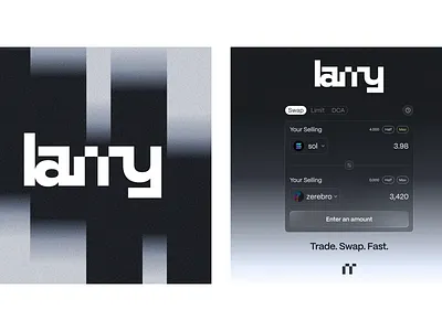 Larry branding logo ui visual design