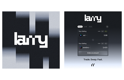 Larry branding logo ui visual design