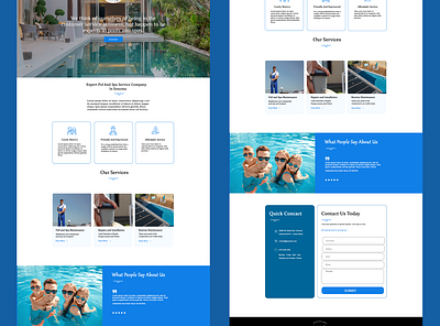 Pool ui ux design web design