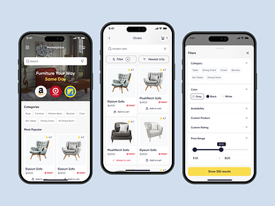 Glide Movers & Truck - Furniture Store app design delivery filllo filllodesign furniture store glide logistics moving service on demand service online store saas uiux