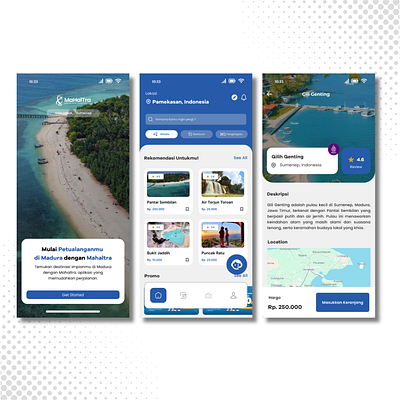 Mahaltra (Madura Halal Nusantara) app branding designfortravel tour tourismapp travel ui