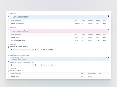 Dental Patient History clean dashboard design flat minimal product strategy productdesign saas saas design shadcnui tailwind tailwind css ui uiux ux