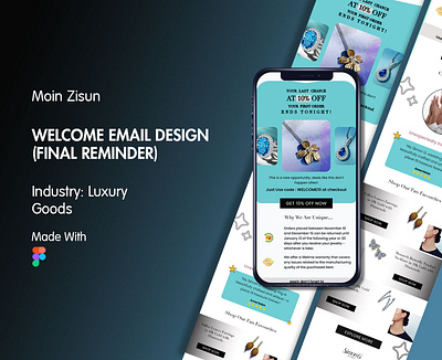 Welcome Email Design (Final Reminder) branding email automation email design email flows figma design figma email design graphic design klaviyo klaviyo email flows