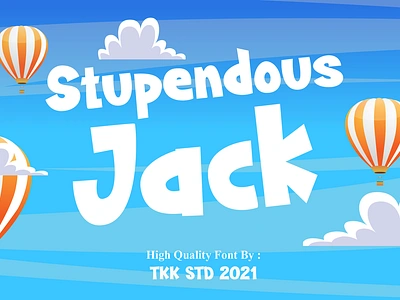 Stupendous Jack – Kids Font book branding cartoon children cute display font font fun funny gaming kids poster thumbnails typeface youtube