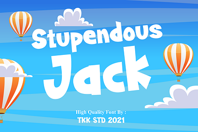 Stupendous Jack – Kids Font book branding cartoon children cute display font font fun funny gaming kids poster thumbnails typeface youtube