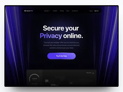 Vpn - Website Developement in framer