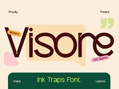 Visore branding custom font customize font font font design font style ink trap lettering logo design magazine minimalist modern poster sans serif simple typeface typography unique font web design web font