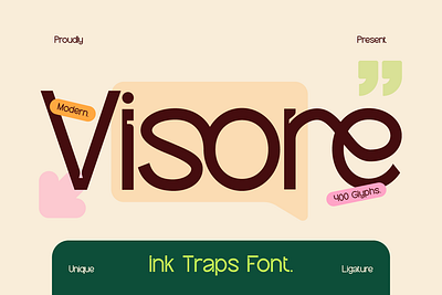 Visore branding custom font customize font font font design font style ink trap lettering logo design magazine minimalist modern poster sans serif simple typeface typography unique font web design web font