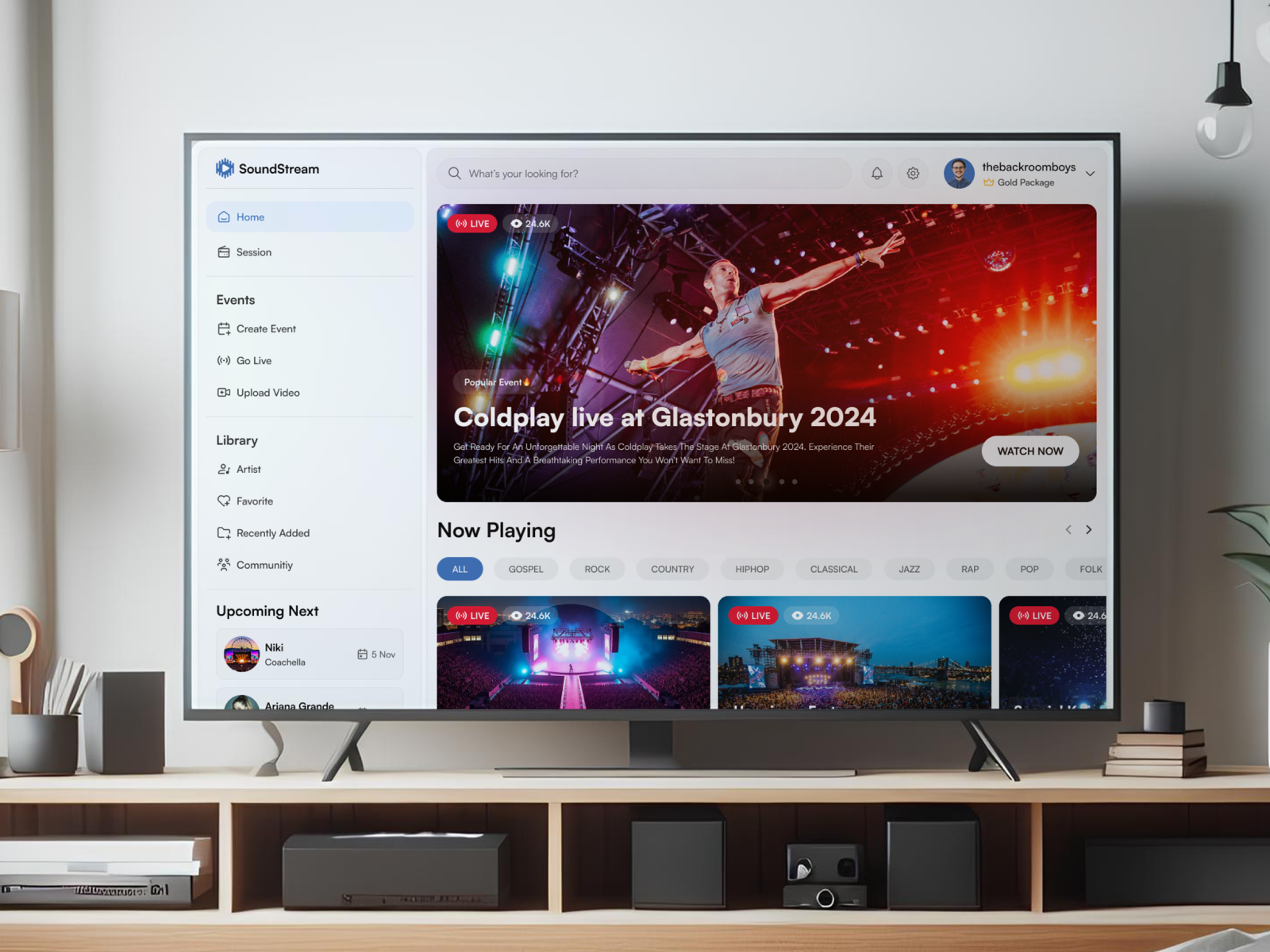 Soundstream - Streaming Concert Platform by Muhammad Ahrasya for Elux ...