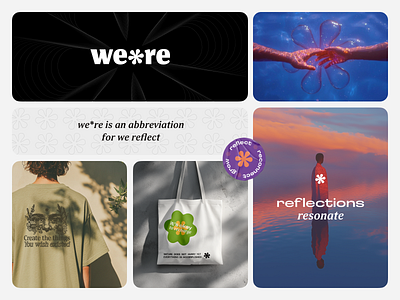 we*re(we reflect) Branding branding graphic design logo wellbeing