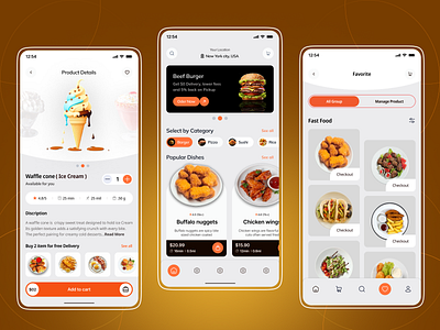 Food Order & Delivery App all food app design delivery drink order fast food food food drink delivery food app food delivery food order map mobile mobile app online food online shop restaurant app resturent