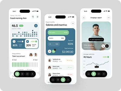 Alignly - HR Management App career chart data visualisation financialapp hiring hr hr management hrms human resource iko jobhunter mobile apps mobile design oww payroll product design remote saas app uidesign