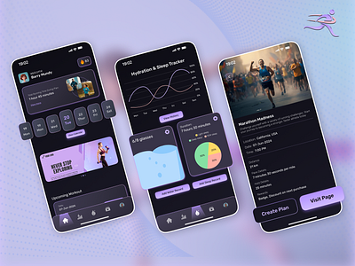 Transformational Runners 🏃‍♂️ app design fitnessjourney fitnessplatform graphic design illustration levelupfitness logo mobile runbetter runnerslife runninggoals runningskills runsmart skillimprovement trackyourprogress ui ux