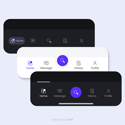 Navigation Bar Component app flat icon icon layout nav bar navigation system icon tab bar ui vector icon web