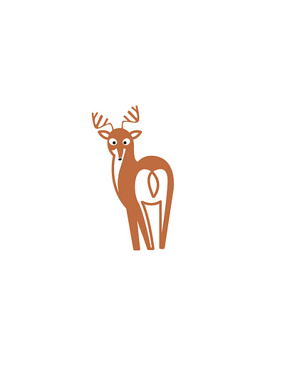 Deer Logo Design animal animal logo custom custom logo deer deer design deer emblem deer graphics deer icon deer illustration deer logo deer logo design deer pictorial dynamic flat hand drawn illustration minimal modern symbolic