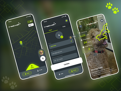 TreatWalk🐾 activedogs app branding design dogcare dogfitness dogownerlife dogsapp furryfriends graphic design healthydogshappyowners illustration logo mobile petfitnesstracker petlovers petwellness ui ux