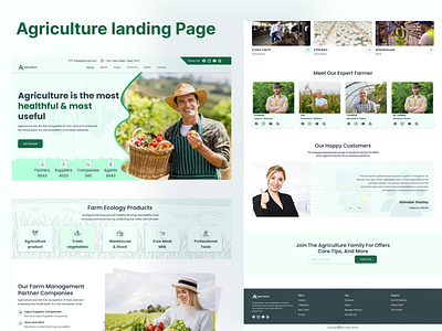 Agriculture Landing Page UI Design agribusiness agriculturaldevelopment agrigrowth agritech agriworld agroforestry cropcaretips farmequipment farmerslife farming farmlife farmtech farmtotable foodsecurity globalharvest irrigationsolutions organicagriculture soilhealth