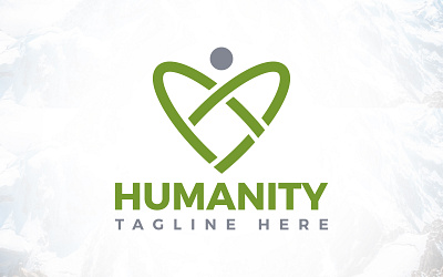 Creative Heart Humanity Logo Design foundation