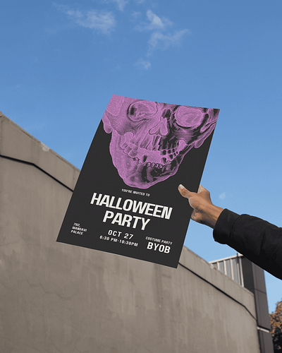 Halloween Party Poster branding businesscard design graphic design halloween illustration logo packaging party poster scary singapore ui