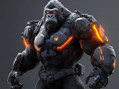 Primal Power Reforged 3d 3d modelling blender cgi character design futuristic glowing hybrid r1n7t0xb sci fi wild