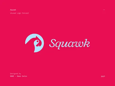 Squawk Logo (Unused) bird brand branding icon logo logomark logotype parrot symbol