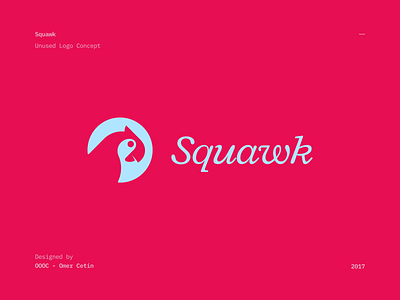 Squawk Logo (Unused) bird brand branding icon logo logomark logotype parrot symbol