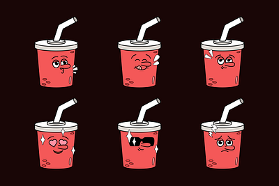 Adorable Soft Drink Emojis 🥤💖 kawaii